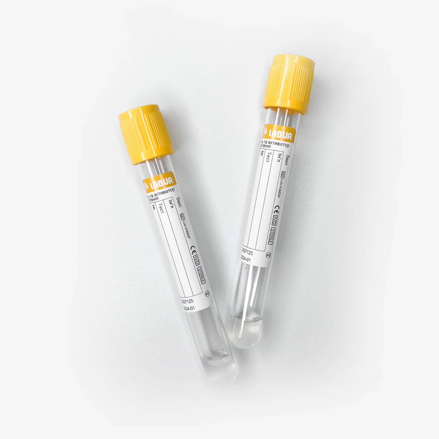 LUA-VGM05P - Пробірка з гелем та активатором згортання